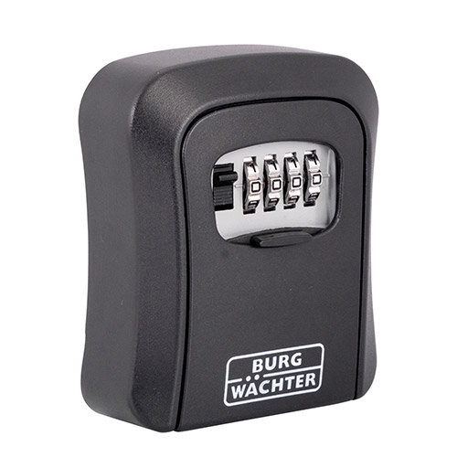 Burg Wachter Key Minder Key Storage Box Holds Keys up to 12 cm Black H114 x W96 x D40mm