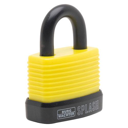 Burg Wachter  SPLASH 470 45 Y SB 48mm Weatherproof, Standard Shackle, Yellow