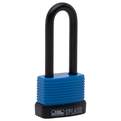Burg Wachter  SPLASH 470 HB 45 50 Blue SB 48mm Weatherproof, Long Shackle (50mm), Blue