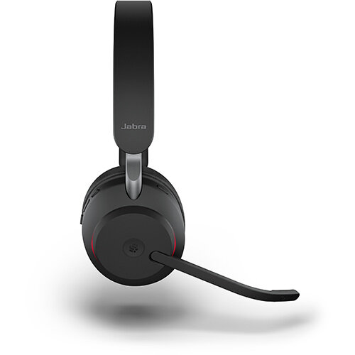 Jabra Evolve2 65 Wireless Computer Headset (USB-A dongle & Bluetooth) - Microsoft Teams Certified - Black
