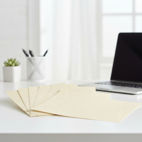 DECAdry A4 Champagne Parchment Letterhead Certificate Paper 95gsm Pack of 100 Sheets