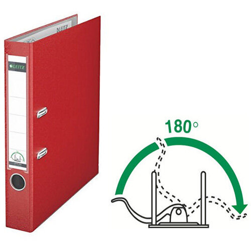 Leitz Red Mini A4 Lever Arch File 52mm Pack of 10