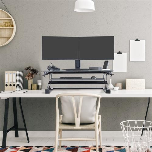 Ergotron WorkFit-TL Sit-Stand Desktop Workstation. Transform Your Work Life With No Cost Of Installation. Suitable For Offices, Homes, Warehouses, Schools & More For People Aiming To Improve Their Posture, Health & Cardiovascular Health.