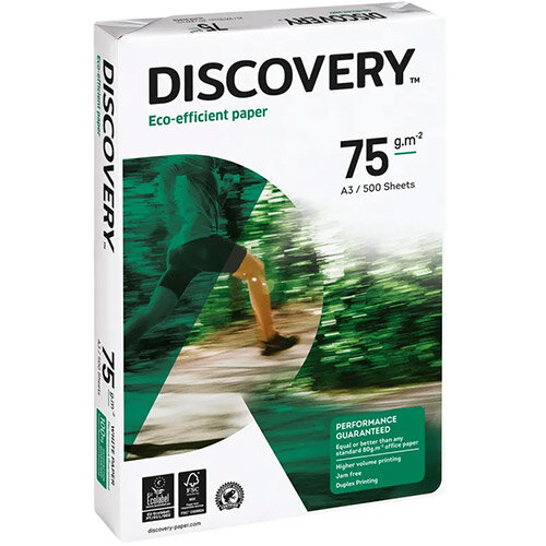 Discovery Everyday A3 75gsm White Printer Paper Ream of 500 Sheets