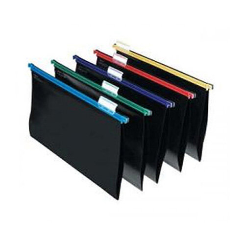 Snopake A4 Suspension Files Plastic Assorted with Tabs Pack 25