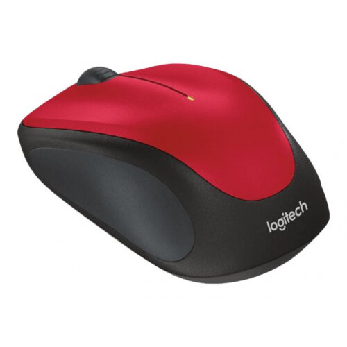 Logitech M235 - Mouse - optical - wireless - 2.4 GHz - USB wireless receiver - red