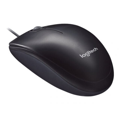 Logitech M90 Right and Left‑Handed USB Optical Mouse - Plug-and-Play Wired Mouse