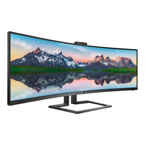 Philips Brilliance P-line 499P9H - LED monitor - curved - 49" (48.8" viewable) - 5120 x 1440 5K2K UltraWide - VA - 450 cd/m&sup2; - 3000:1 - 5 ms - speakers - textured black