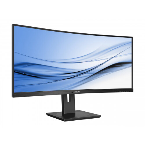 Philips B Line 346B1C - LED monitor - curved - 34&quot; - 3440 x 1440 Ultra WQHD @ 100 Hz - VA - 300 cd/m&sup2; - 3000:1 - 5 ms - HDMI, DisplayPort, USB-C - speakers - black texture