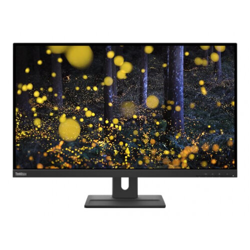 Lenovo ThinkVision E27q-20 - LED monitor - 27&quot; (27&quot; viewable) - 2560 x 1440 QHD @ 75 Hz - IPS - 350 cd/m&sup2; - 1000:1 - 4 ms - HDMI, DisplayPort - speakers - raven black