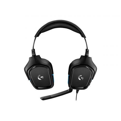 Logitech Gaming Headset G432 - Headset - 7.1 channel - full size - wired - USB, 3.5 mm jack - black