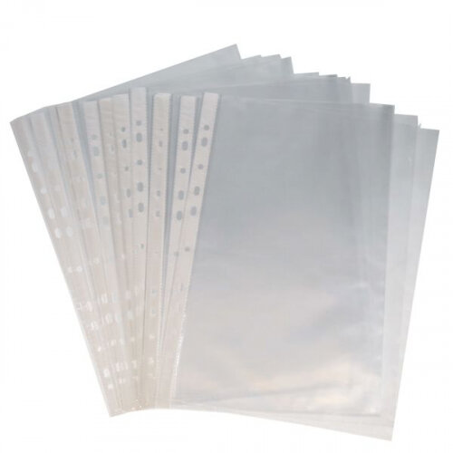 Concept A4 Punched Pockets 45 Microns Pack of 50 - Protect and Store Documents