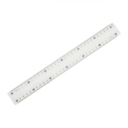 Maped Study Unbreakable Ruler 30cm - Translucent - Durable Measuring Tool