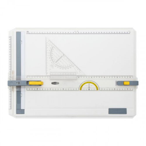 Premier A3 Universal Technical Drawing Board with Sliding Ruler - Perfect for Designers