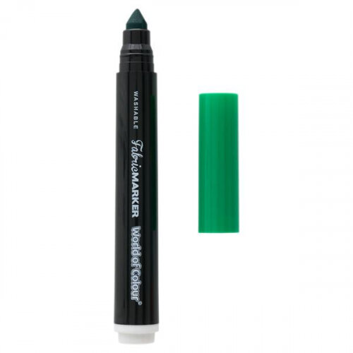 World Of Colour Washable Fabric Markers Pack of 12 - Create Lasting Designs on Fabric
