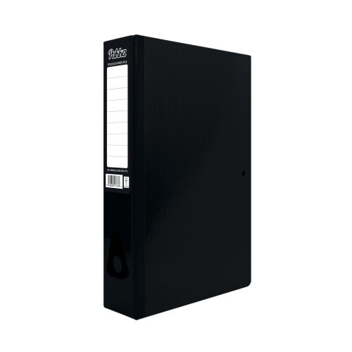 Pukka Brights Box File Foolscap Black Pack of 10 BR-7773