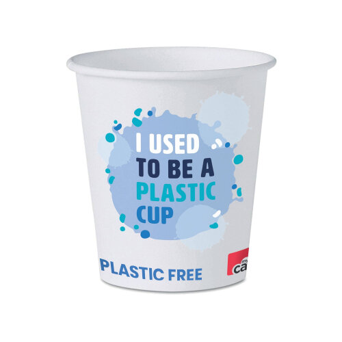7oz MyCafe Eco Design Paper Cup Blue Pack of 100 MYC10111