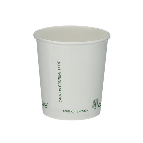 Go-Pak Single Wall Coffee Cup 4oz PLA Lined 20x50 Cups White (Pack of 1000) B01020EU
