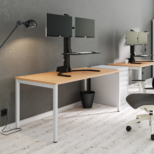 Xtend Sit-Stand Desk Converter for Single Monitors White