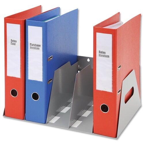 Rotadex Lever Arch Filing Rack Portable Grey A4 Rigid Metal - Hunt ...