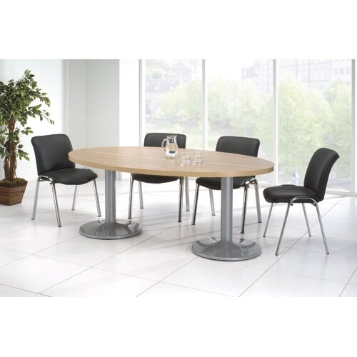 Large Oval Boardroom & Meeting Table W2000xD1200xH735mm Cherry Marbella