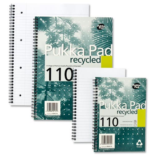 Pukka Pad A4 Notebook Recycled 100 Pages Pack 3 Hunt Office Ireland
