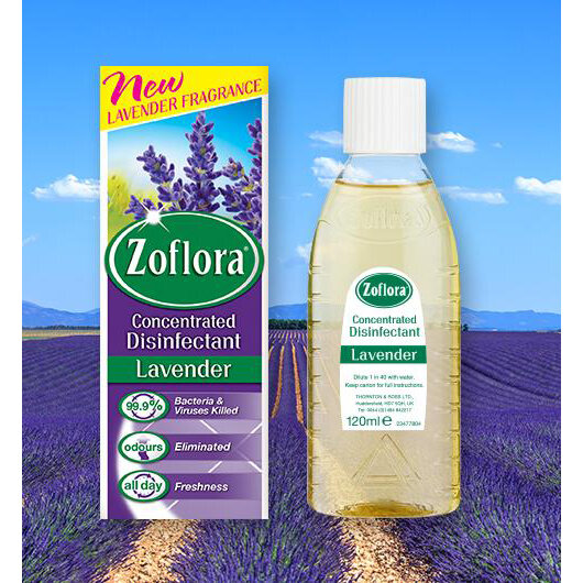 Zoflora 500ml 3in1 Action Concentrated Disinfectant Lavender Hunt