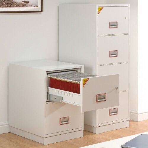 Filing Fire Resistant 2 Lockable Drawers 145 Kg Phoenix