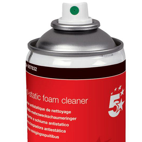 Antistatic Foam Cleaner General Purpose 400ml Can 5 Star Hunt Office