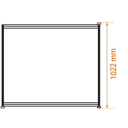 Nobo Premium Plus Clear Acrylic Protective Desk Divider Screen Modular System Extension
