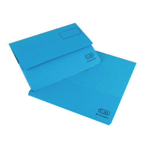 Elba Bright Manilla Foolscap Document Wallet Blue Pack of 25 - Hunt ...