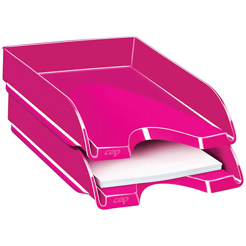 CEP Pro Gloss Letter Tray Pink 200G Hunt Office Ireland