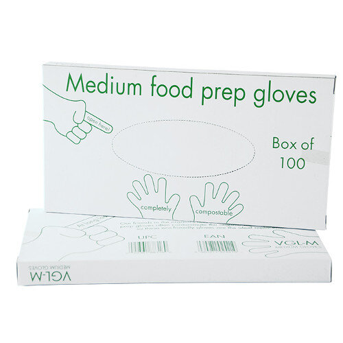 Compostable Disposable Food Preparation Gloves Natural Medium Pack of 2400 Hunt Office Ireland
