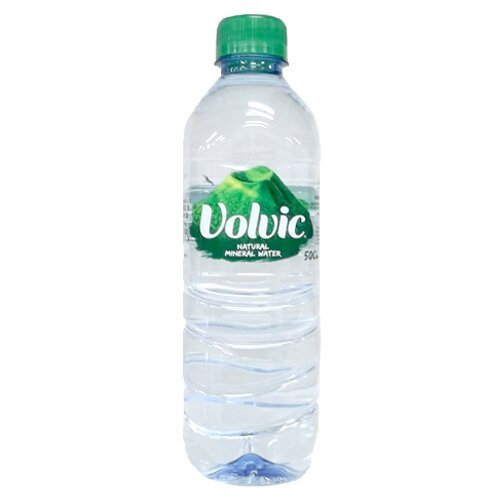 volvic glass bottle