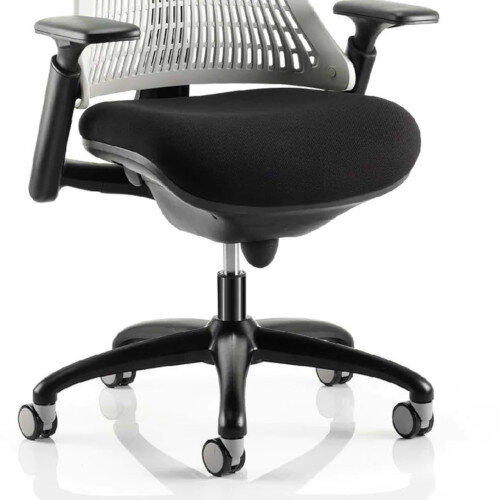 Flex Task Operator Office Chair Black Frame With Black Fabric Seat
