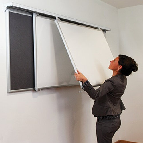 Franken Conference rail system PRO, 3-channels 240 cm incl. wall ...