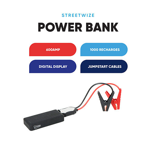 600 Amp Emergency Jump Starter & Portable Power Bank With Digital ...