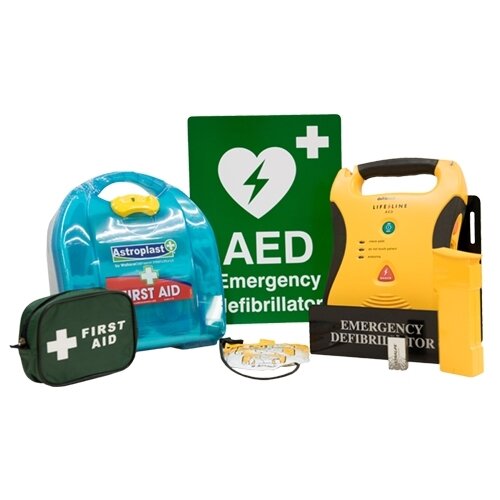 Defibtech Lifeline AED DDU110E SemiAutomatic Defibrillator Bundle (7 Year Battery) Hunt
