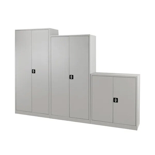 Talos Double Door Stationery Cupboard 1790 Grey KF78754 Hunt Office