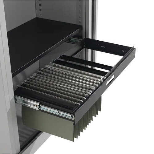 Talos Double Door Stationery Cupboard 1790 Grey KF78754 Hunt Office