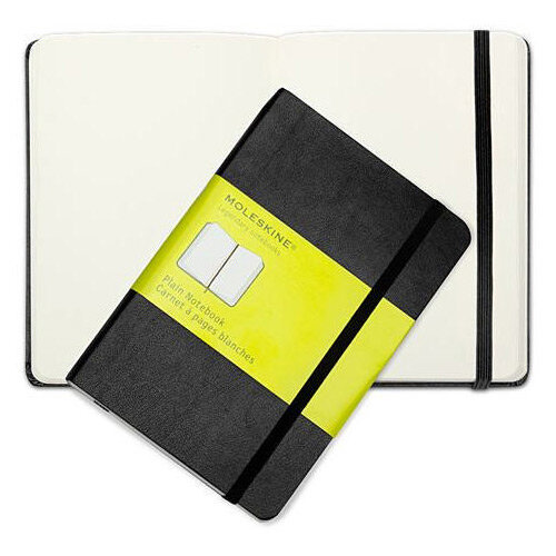 Moleskine Classic Notebook Plain Large Hard Black QP062 Hunt Office