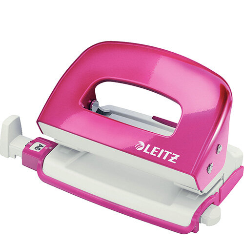 Leitz WOW Mini Stapler and Hole Punch Set Pink Hunt Office Ireland
