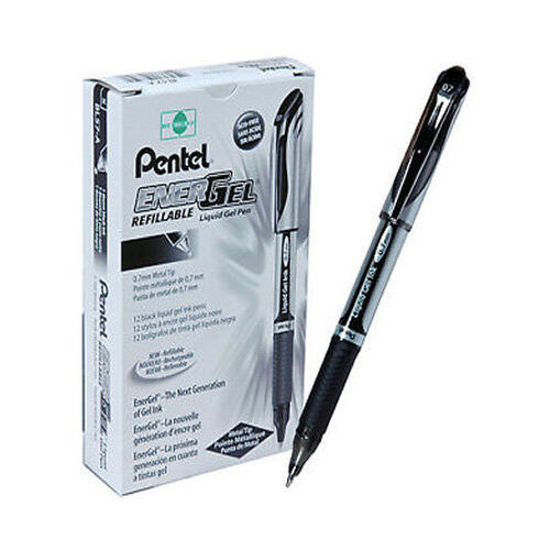 Pentel EnerGel XM Rollerball Tip Line Black Ref BL57