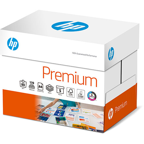 HP Hewlett Packard White Printing Paper A4 80gsm Pack of 2500 HPT0317