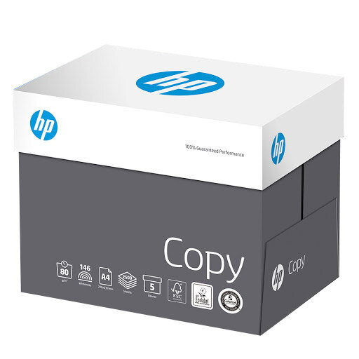 HP Hewlett Packard A4 80gsm White Copier Paper Box of 2500 Sheets ...