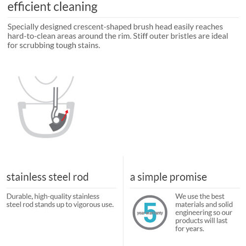 Simplehuman Black Toilet Brush BT1084 Hunt Office Ireland