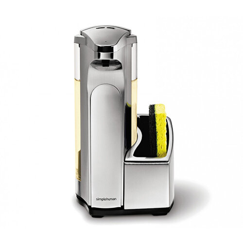 Simplehuman Liquid Sensor Soap Pump Dispenser With Caddy 384ml Brushed