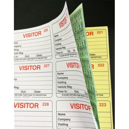 Identibadge Visitors Book Refill 100 Inserts IBRSYS Hunt Office Ireland