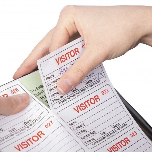 Identibadge Visitors Book Refill 100 Inserts IBRSYS Hunt Office Ireland