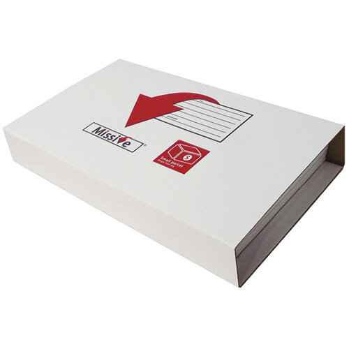 Missive Value Large Book Mailing Boxes 395x310x70mm White Pack of 10